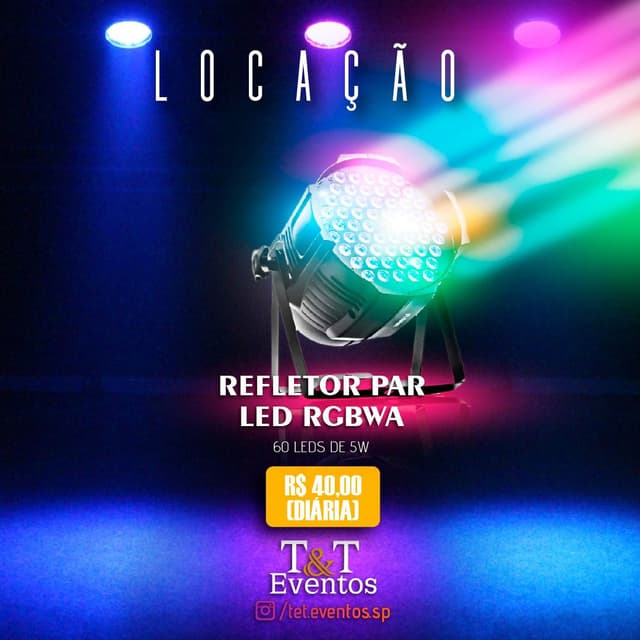 Refletor ParLed RGBWA